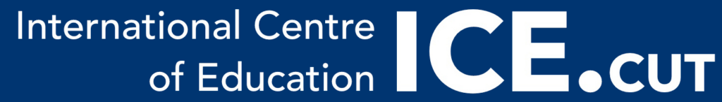 Logo Międzynarodowego Centrum Kształcenia